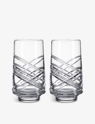 Waterford Aran Crystal Highball Glass Set Of Two