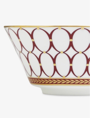 WEDGWOOD: Renaissance Red bone china rice bowl 27cm