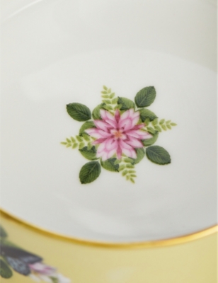 WEDGWOOD: Waterlily graphic-print bone-china sugar and creamer set