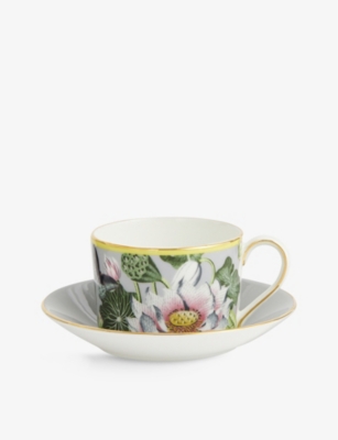 Wedgwood Waterlily Fine Bone China Teacup And Saucer