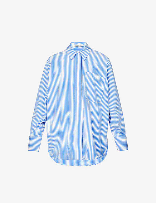 CAMILLA AND MARC: Flynn striped oversized cotton shirt