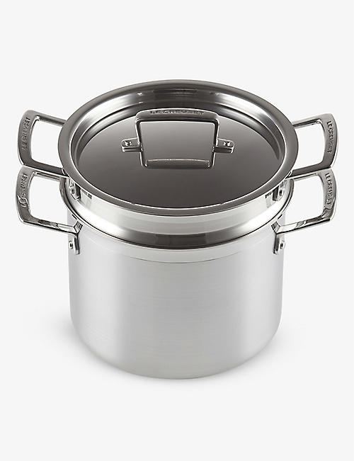 LE CREUSET: Multi-layered stainless steel pasta pot