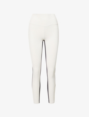 Shop Splits59 Billie High-rise Stretch-woven Leggings In Vintage White/ Graphite