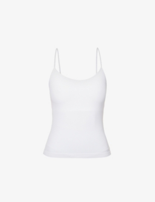 SPLITS59 LOREN SCOOP-NECK STRETCH-WOVEN TANK TOP