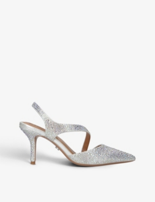 CARVELA: Symmetry crystal-embellished heeled courts