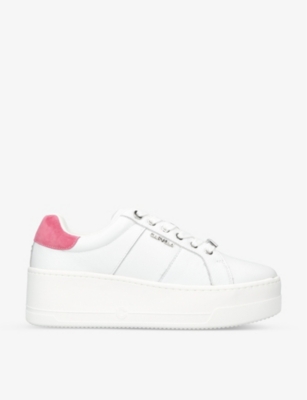 Carvela Connected Flatform Trainers In White/comb | ModeSens