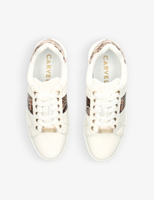 CARVELA WOMENS CARVELA CONNECTED LEATHER FLATFORM TRAINERS 59862827