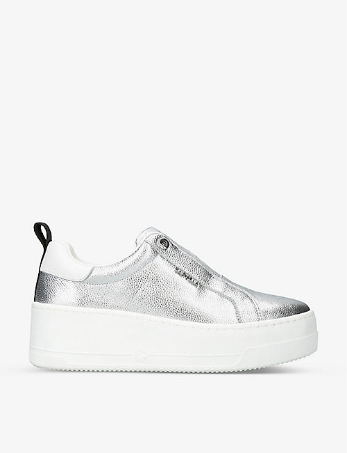 CARVELA: Connected slip-on leather trainers