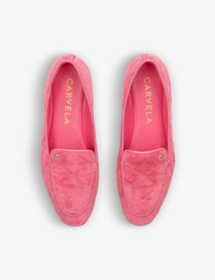 CARVELA WOMENS CARVELA LOYAL QUILTED LEATHER LOAFERS 59863572
