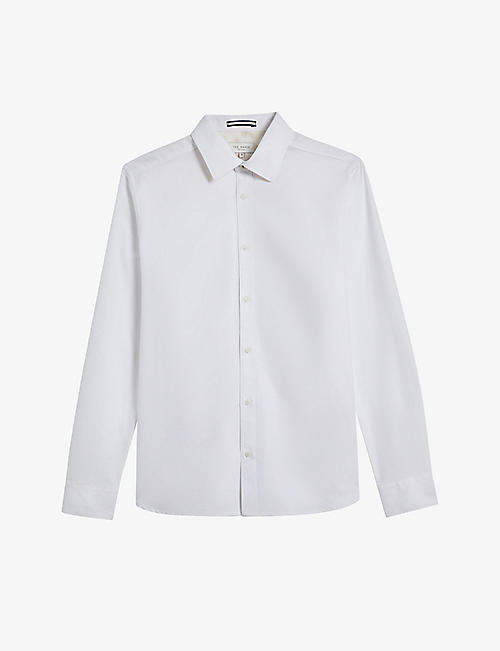 TED BAKER: Solurr slim-fit woven Oxford shirt