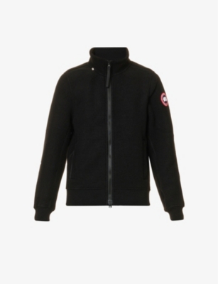 Canada Goose Lawson Wool-blend Fleece Jacket In Black
