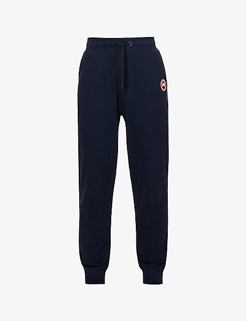 CANADA GOOSE: Huron relaxed-fit cotton-jersey jogging bottoms