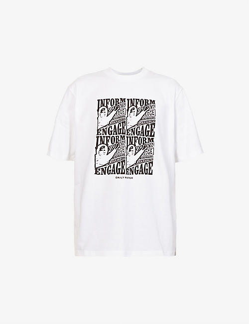DAILY PAPER: Naz graphic-print cotton-jersey T-shirt