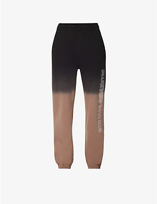 BILLIONAIRE BOYS CLUB: Gradient-print logo-embossed cotton-jersey jogging bottoms