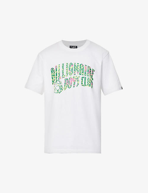 BILLIONAIRE BOYS CLUB：Jungle Camo Arch 徽标印花平纹针织棉 T 恤