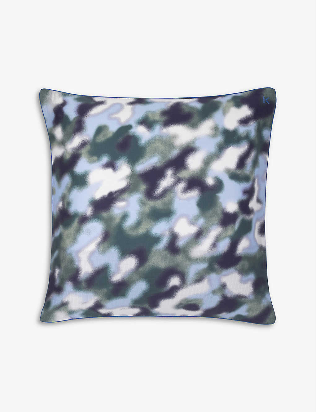 Kenzo Multicoloured K Cloud Camouflage-print Organic-cotton Pillowcase 65cm X 65cm