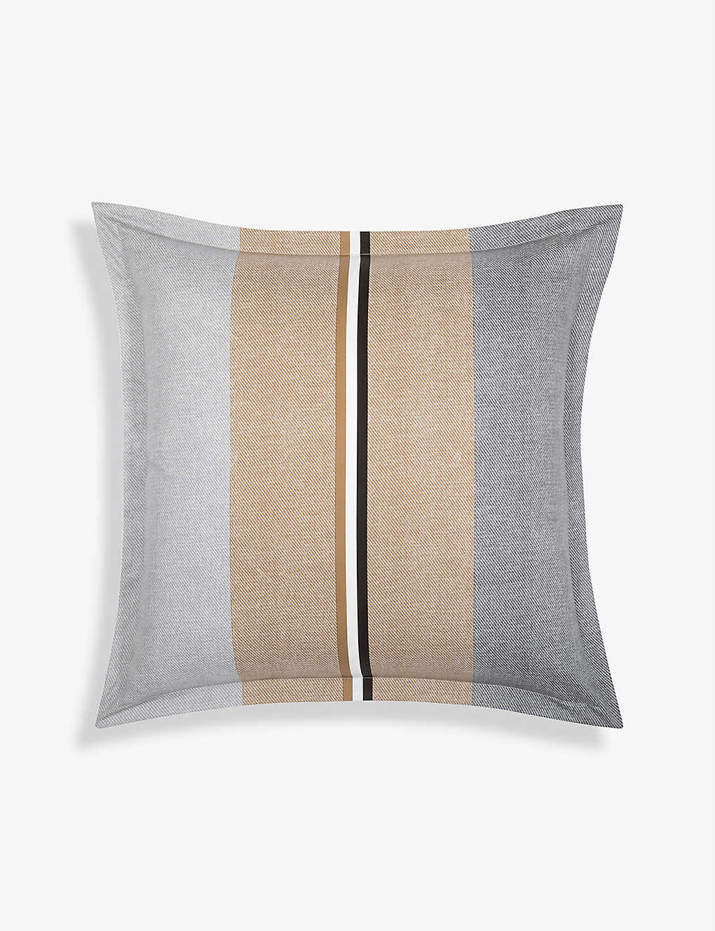 Hugo Boss Boss Multicoloured Iconic Stripe Graphic-print Cotton Square Pillowcase 65cm X 65cm