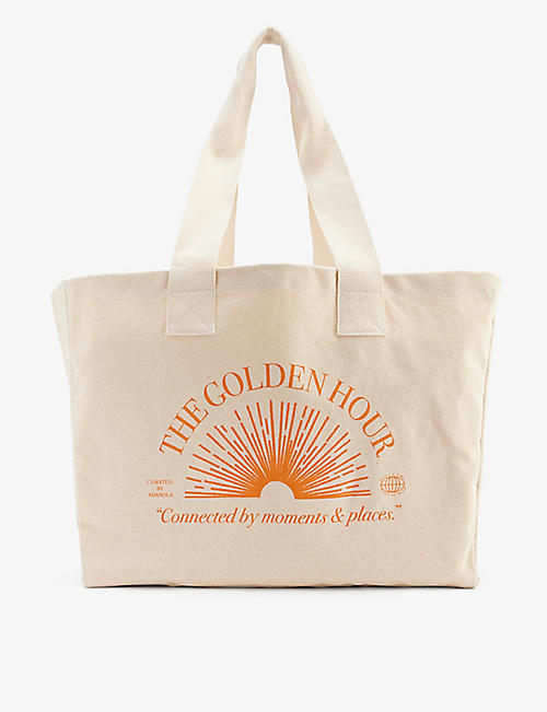 ADANOLA: Golden Hour cotton tote bag