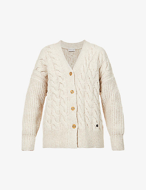 MONCLER GENIUS: 1952 brand-appliqué wool-blend knitted jumper