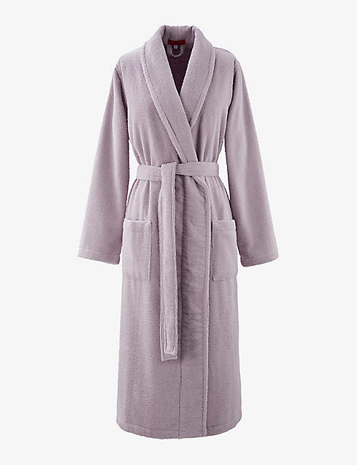 OLIVIER DESFORGES: Alizee shawl-collar terry-cotton bathrobe