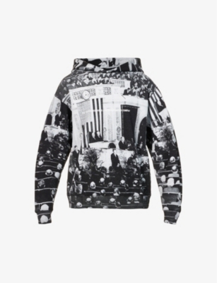 MSFTSREP FEDERAL ADDRESS GRAPHIC-PRINT COTTON-JERSEY HOODY