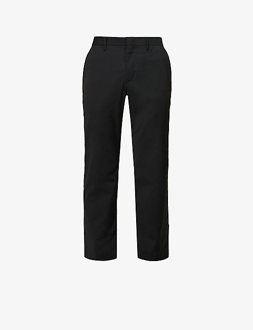 MSFTSREP: Regular-fit straight-leg recycled-polyester blend trousers