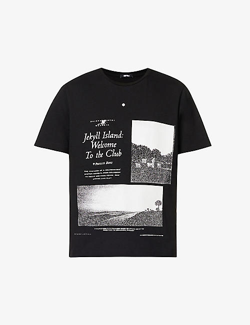 MSFTSREP：Jekyll Island 图案印花平纹针织棉 T 恤