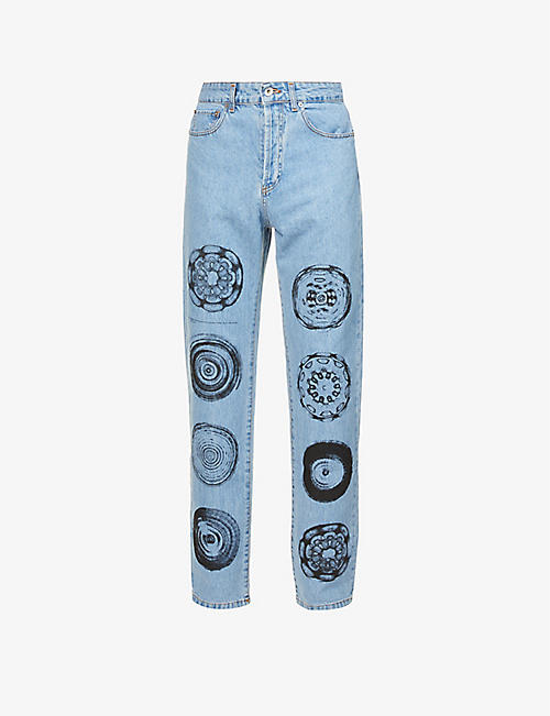 MSFTSREP: Vibrations relaxed-fit straight jeans