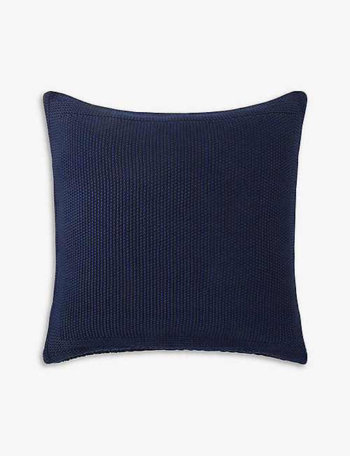 RALPH LAUREN HOME: Archer Pursell textured cotton-knit cushion cover 50cm x 50cm