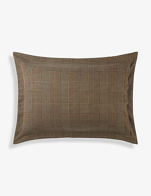 RALPH LAUREN HOME：Bretford 格纹棉质标准牛津布枕套 50 厘米 x75 厘米