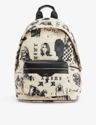 AMIRI - AMIRI x Wes Lang sketch-print woven backpack | Selfridges.com