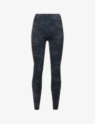 Spanx Ecocare High-rise Stretch-jersey Leggings In Black Camo