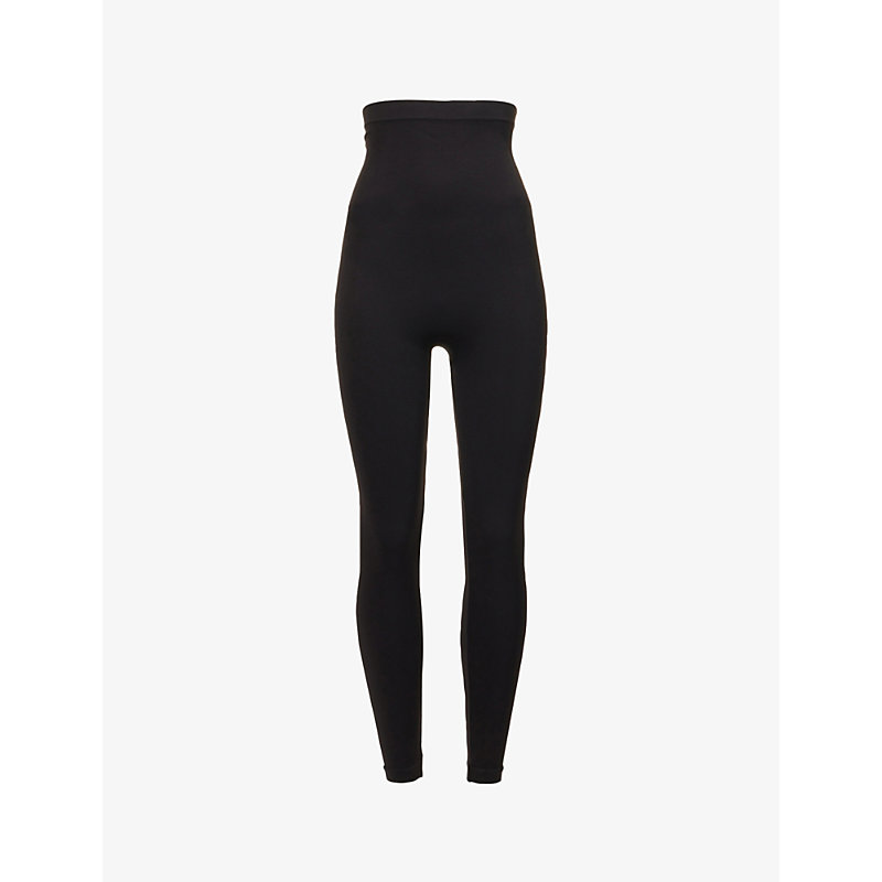 Spanx Ecocare High-rise Stretch-jersey Leggings In Black