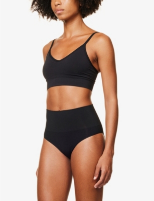 Shop Spanx Ecocare High-rise In Very Black