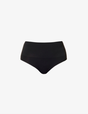 Shop Spanx Ecocare High-rise In Very Black