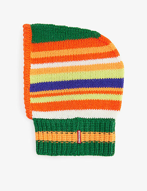 DSQUARED2: Striped knitted balaclava