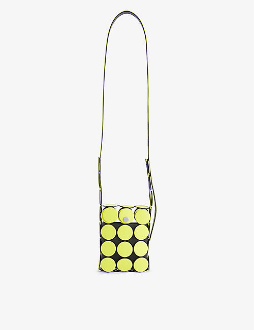 ISSEY MIYAKE: Maize cut-out faux-leather cross-body bag