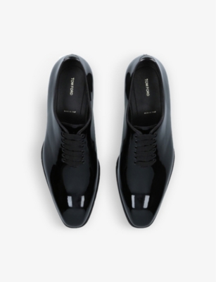 TOM FORD: Elkan patent leather oxford shoes