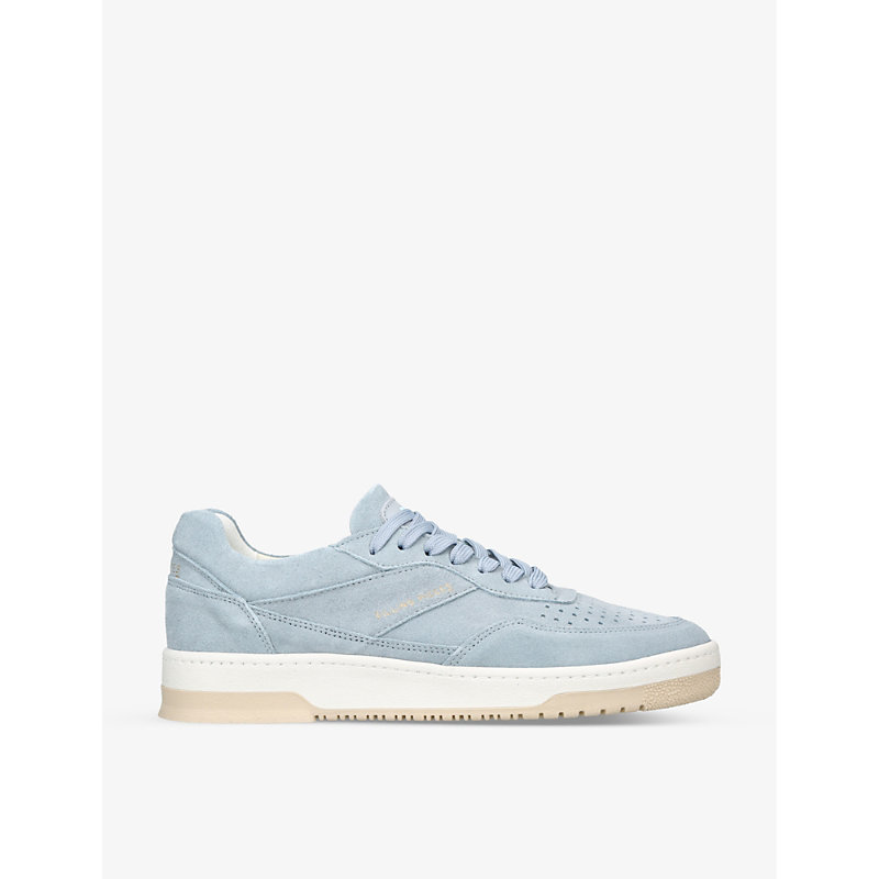 Filling Pieces Ace Spin Brand-print Suede Low-top Trainers In Pale Blue