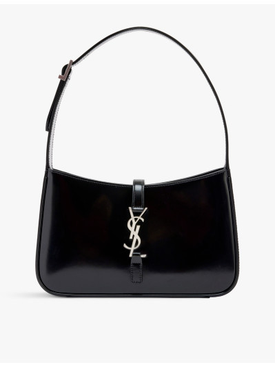 Saint Laurent Monogramme Embellished Raffia Shoulder Bag