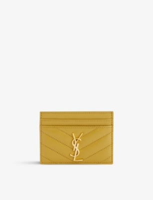 SAINT LAURENT - Monogram quilted leather card holder