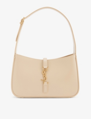 Shop Saint Laurent Womens Ivory Le 5 À 7 Monogram Mini Leather Hobo Bag In Cream