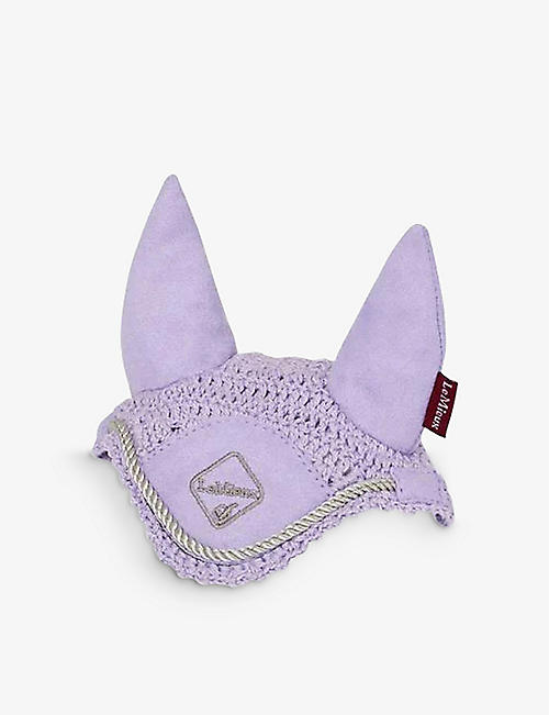 LEMIEUX: Toy pony brand-tag crochet fly hood