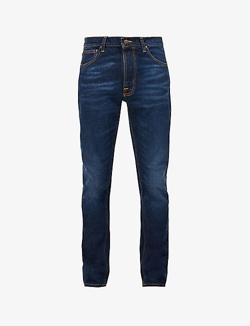 NUDIE JEANS: Lean Dean regular-fit tapered jeans