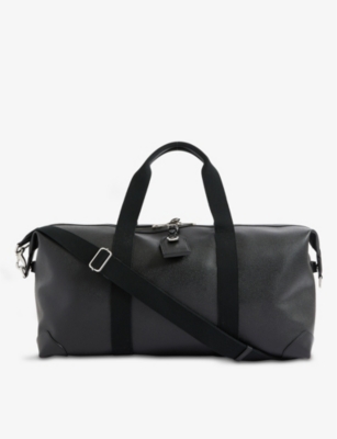 Shop Mulberry Women's Black Clipper Medium Bio-plastic And Leather Travel Bag