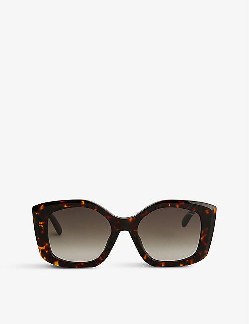 MULBERRY: Andrea square-frame bio-acetate sunglasses