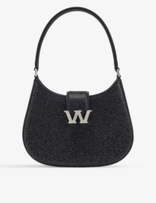ALEXANDER WANG - Legacy crystal-embellished woven hobo bag