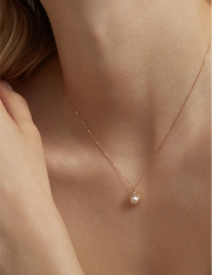 Shop The Alkemistry Women's Yellow Ruifier Morning Dew Purity 18ct Yellow-gold, Akoya Pearl And 0.03ct Br