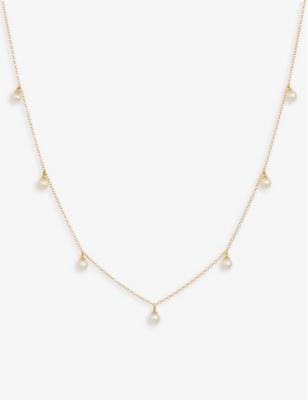The Alkemistry Ruifier Morning Dew Mist 18ct Yellow-gold And Freshwater Pearl Necklace
