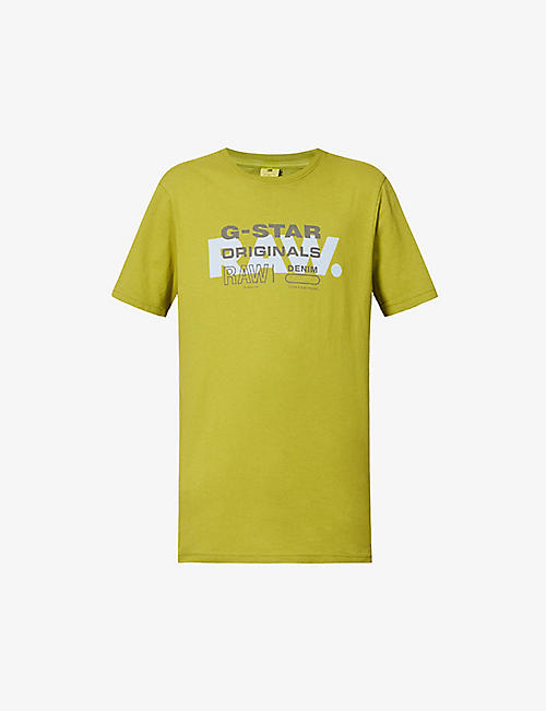 G-STAR: Logo-print cotton-jersey T-shirt